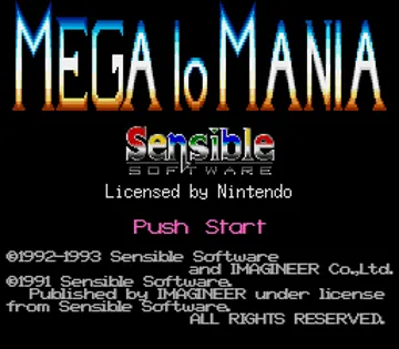 Mega lo Mania - Jikuu Daisenryaku (Japan) screen shot title